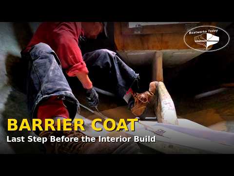 Keel Faired, Barrier Coat Applied ~ Last Hurdle Before Building the Interior Of This Sailboat!