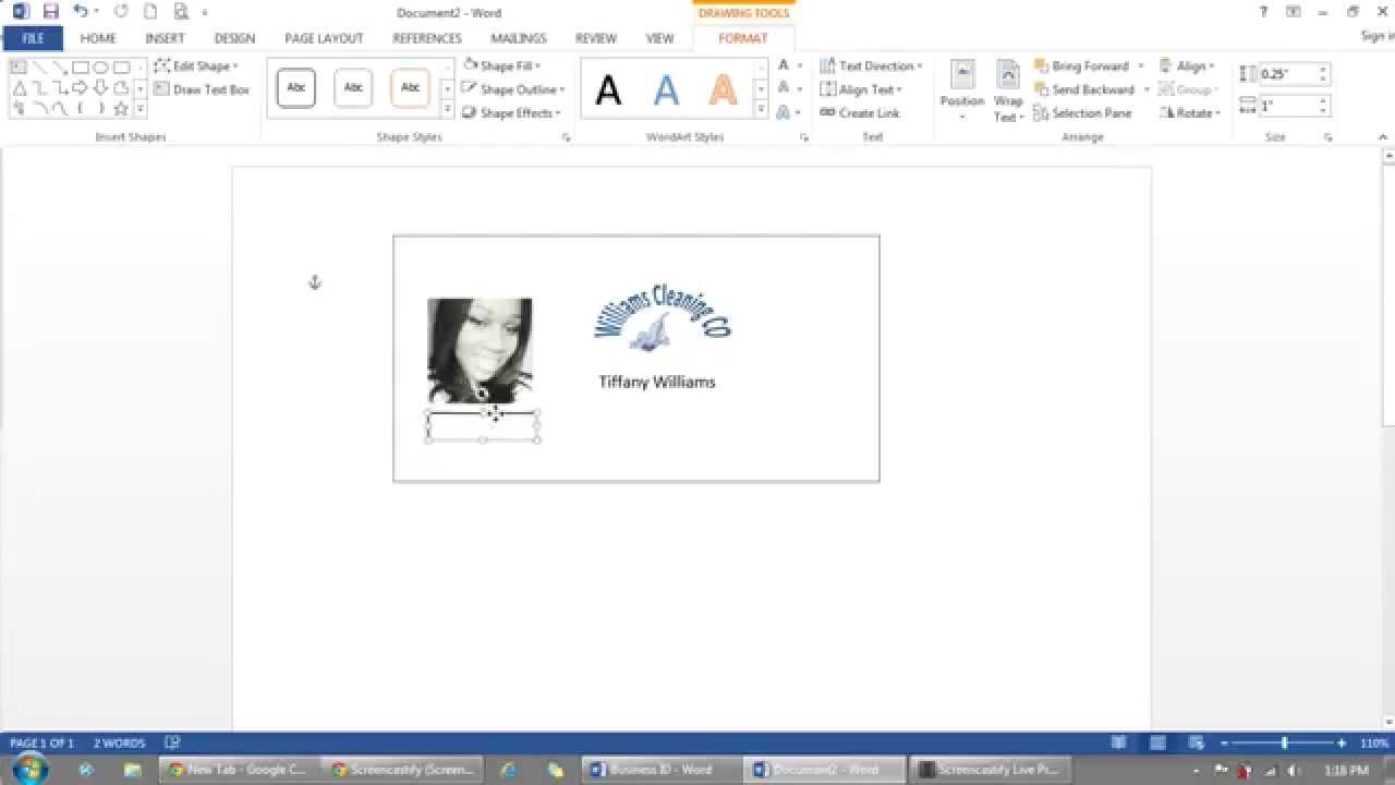 How To Use Microsoft Word To make ID Badges  YouTube