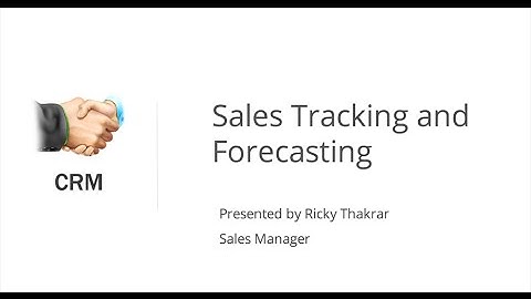 Zoho CRM - Sales Tracking & Forecasting