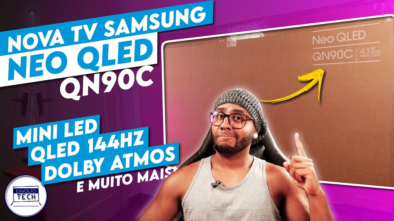 A MELHOR TV 4K DA SAMSUNG em 2023! Unboxing e Primeriras Impressões da ...