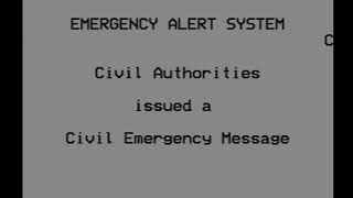 Emergency Alert System Mock - Civil Emergency Message: Plane Crash