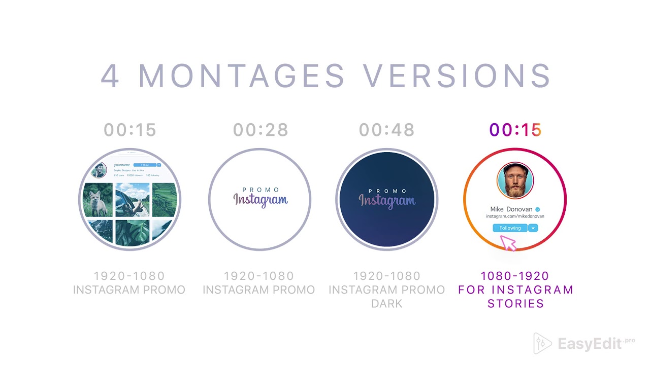 Instagram Profile Promo | After Effects Template | Openers