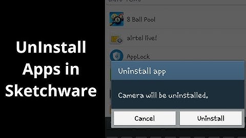 How to Display All Apps and Unistall when Clicked in Sketchware