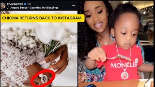 Chioma ADELEKE Honours her late son  Ifeanyi as she makes her way bk to Instagram after 3years