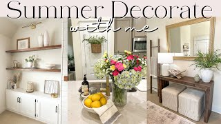 SUMMER DECORATE WITH ME 2024 | Summer Decor Ideas for 2024 | Whole House Summer Decor