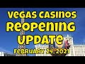 Vegas Casinos Reopening Update - February 24, 2021