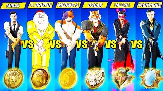 Fortnite Dance Battle of All Bosses (Peter Griffin, Oscar, Valeria, Midas, Montague, Nisha, Kit)