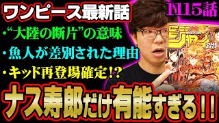 “大陸の断片”と古代兵器の正体ってまさか…‼︎魚人差別の真実がヤバすぎる…【 ワンピース 考察 最新 1115話 】※ネタバレ 注意