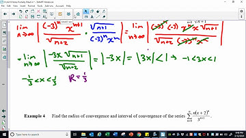 Unit 8 Day 6 Video 5: Radius and Interval of Convergence Example 3