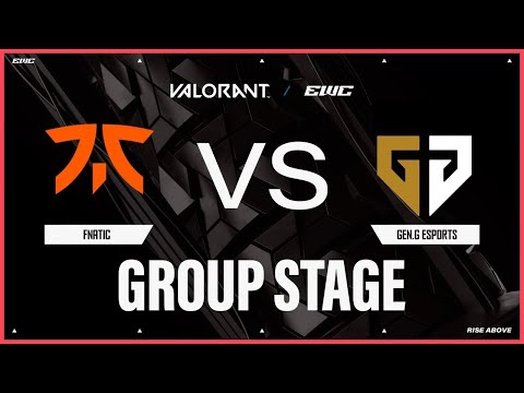 Fnatic vs Gen.G Esports | VALORANT at EWC 25 - Day 1 - Group Stage
