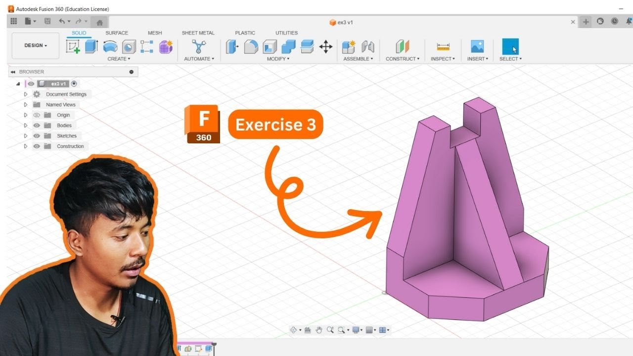 Mastering Fusion 360 Exercise 3: A Step-by-Step Guide | RoRa Forge ...