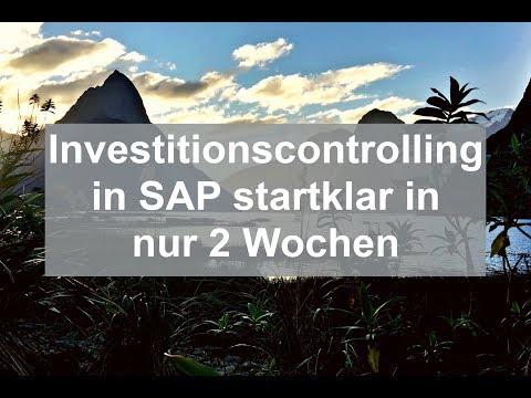 Investitionscontrolling in SAP startklar in nur 2 Wochen