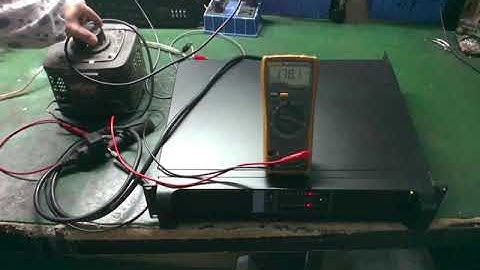 Demo of Sanway FP14000 high power amplifier