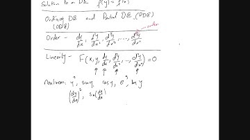 Classifying Differential equations