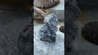 This Is An Obsidian Lion.do You Like Crystal Carved Works?