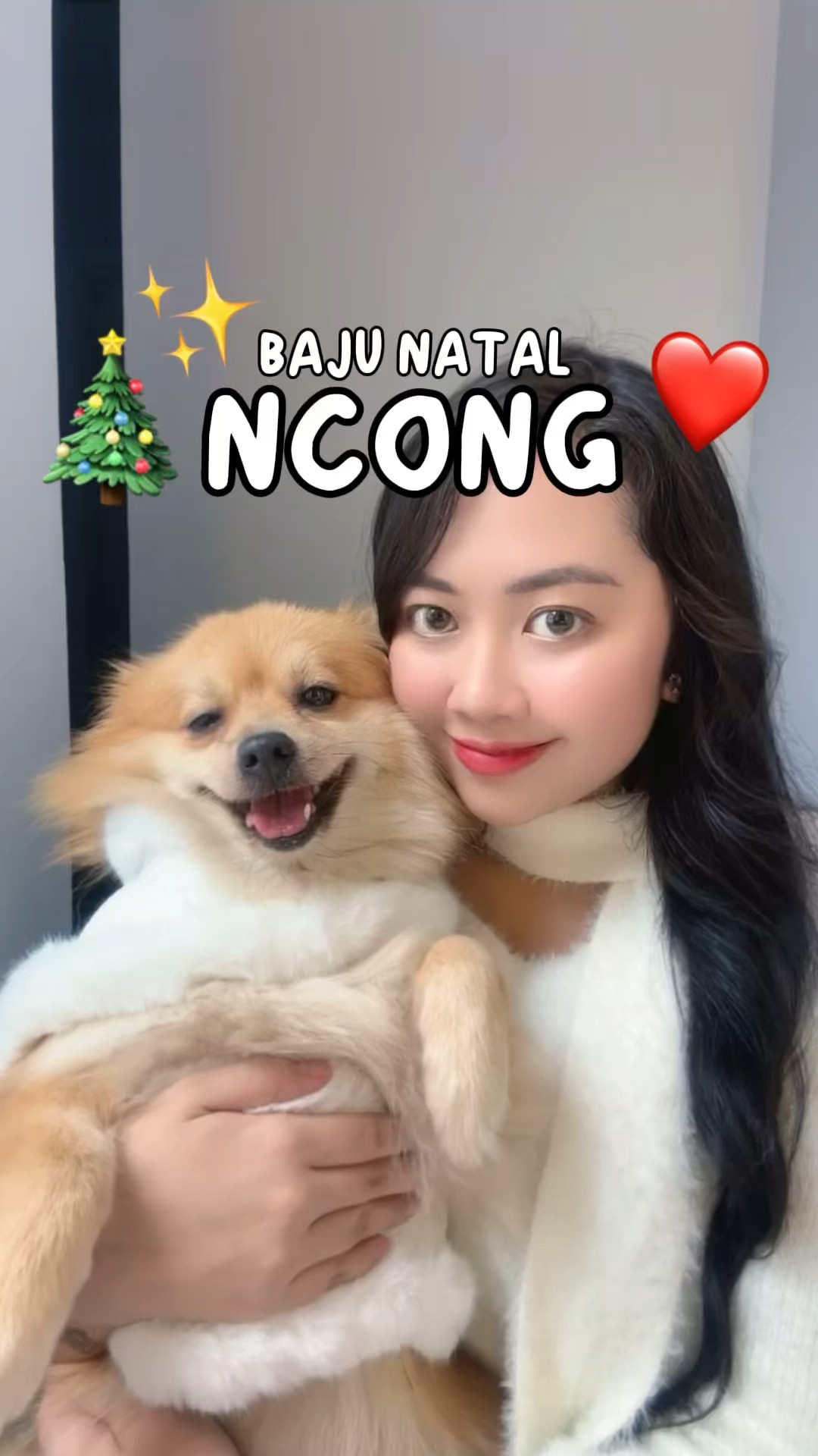 BAJU NATAL NCONG ? PUTIH / MERAH GUYS??? | Klara Tania #shorts