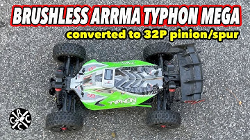 ARRMA Typhon Mega Brushless Conversion With A 32P Slipper Clutch Upgrade