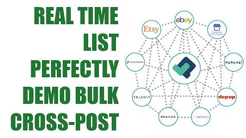 REAL TIME DEMO Bulk Cross-Posting eBay To Poshmark Using List Perfectly!