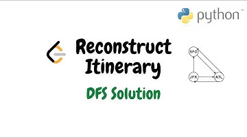 Reconstruct Itinerary | DFS Solution Python
