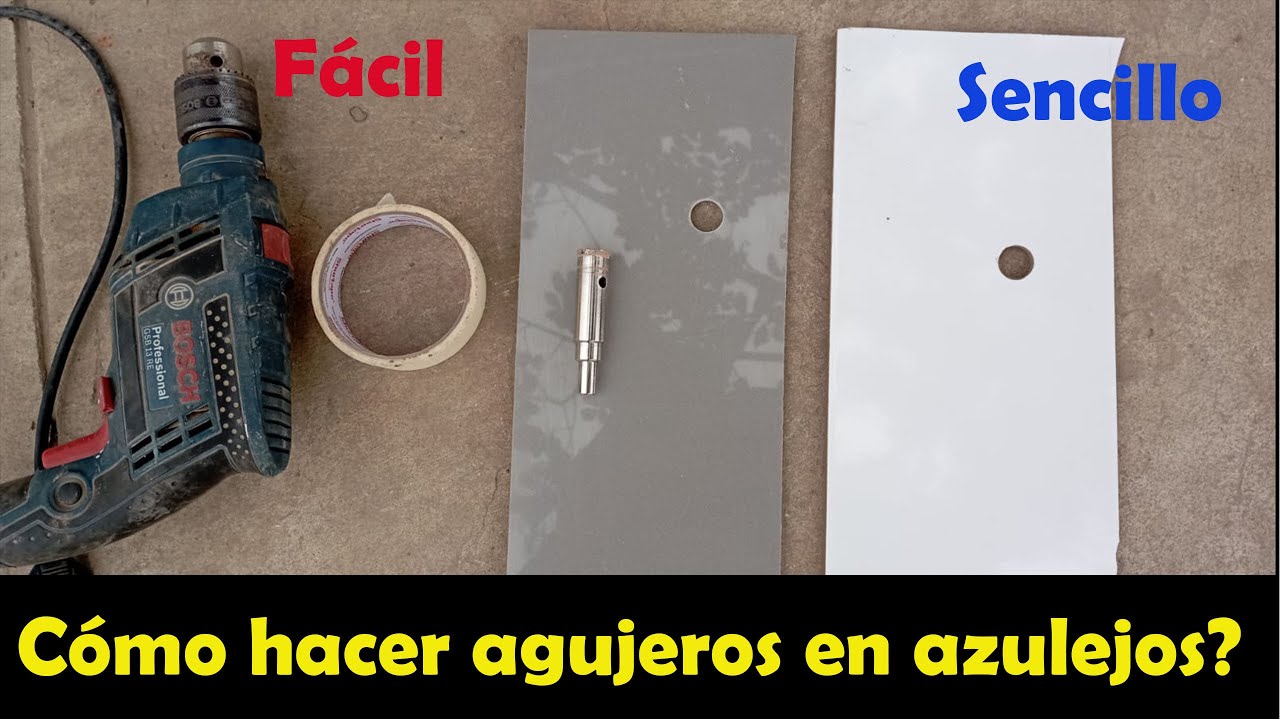 Taladrar cerámica, porcelánico, porcelanato, azulejos y mayólicas