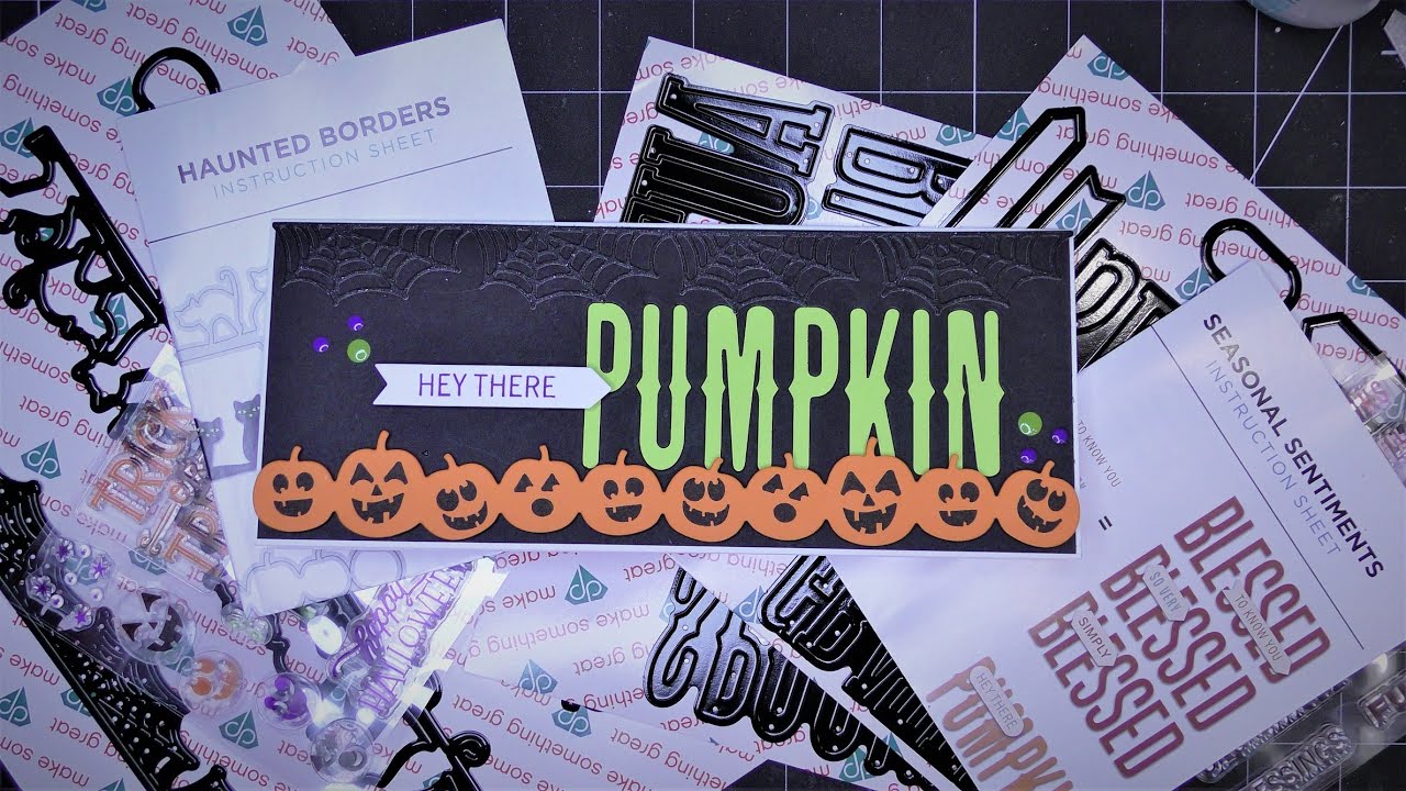 Diamond Press "Slim & Cutout Seasonal Sentiments" & "Haunted Borders