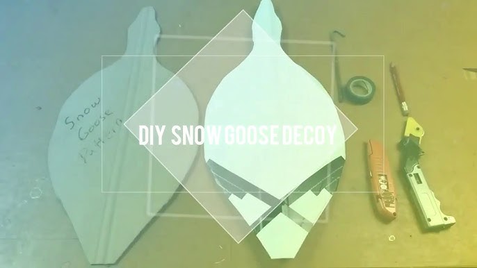 DIY Snow goose decoy - YouTube diy-snow-goose-decoy-youtube