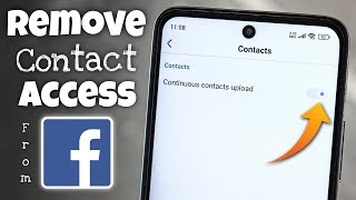 How to Remove Contact Access from Facebook