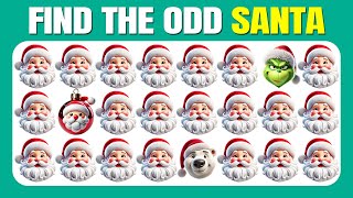 Find The Odd One Out - Christmas Edition Easy, Medium, Hard Levels - Emoji Quiz