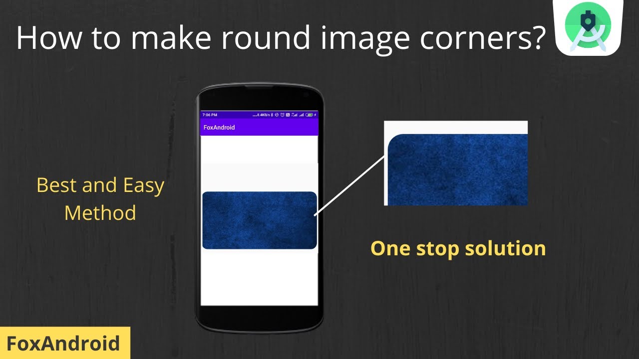 Android Studio Imageview Rounded Corners