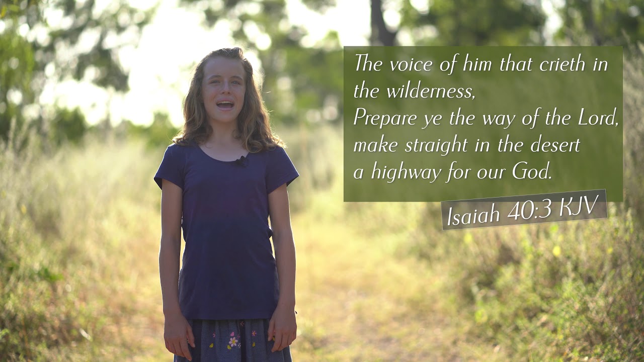 How to sing Isaiah 40:3 KJV - The voice of him that crieth in the wilderness - Musical Memory Verse