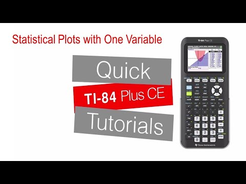 Statistical Plots with One Variable | TI-84 Plus CE | Getting Started Series - Data and Statistics