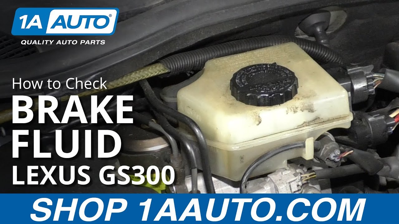 How to Check Brake Fluid 9705 Lexus GS300 YouTube