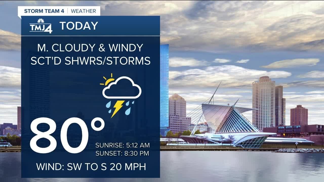 More showers, storms possible Wednesday - YouTube
