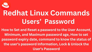 Class 6 - Redhat Linux Commands - Users