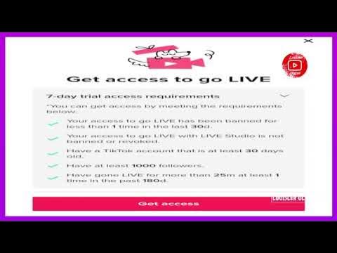 HOW TO APPLY FOR TIKTOK LIVE STUDIO - YouTube
