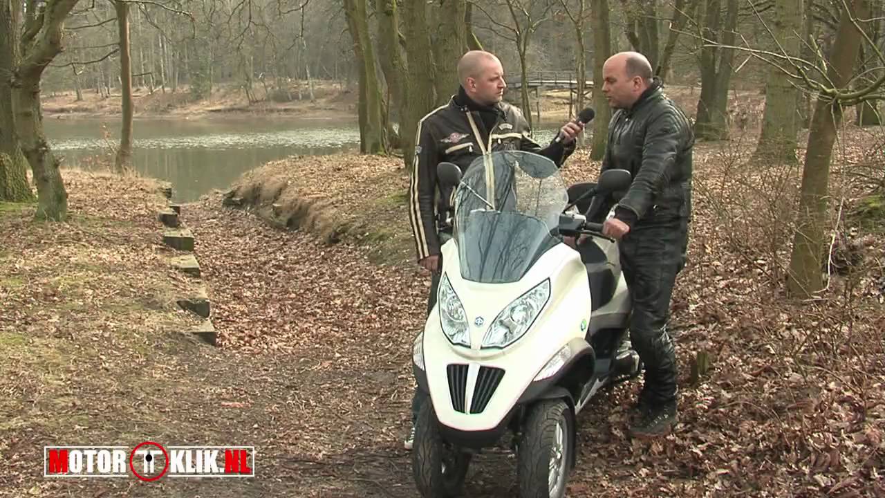 Piaggio MP3 2010 Hybrid 125cc Test - YouTube