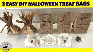Make Your Own Halloween Treat Bags from Wrapping Paper! - Ella