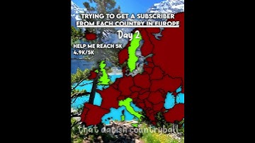 Trying to get a subscriber from each european country Day 2 #mapping #geography #europe