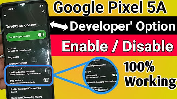 Google Pixel 5a Developer option enable
