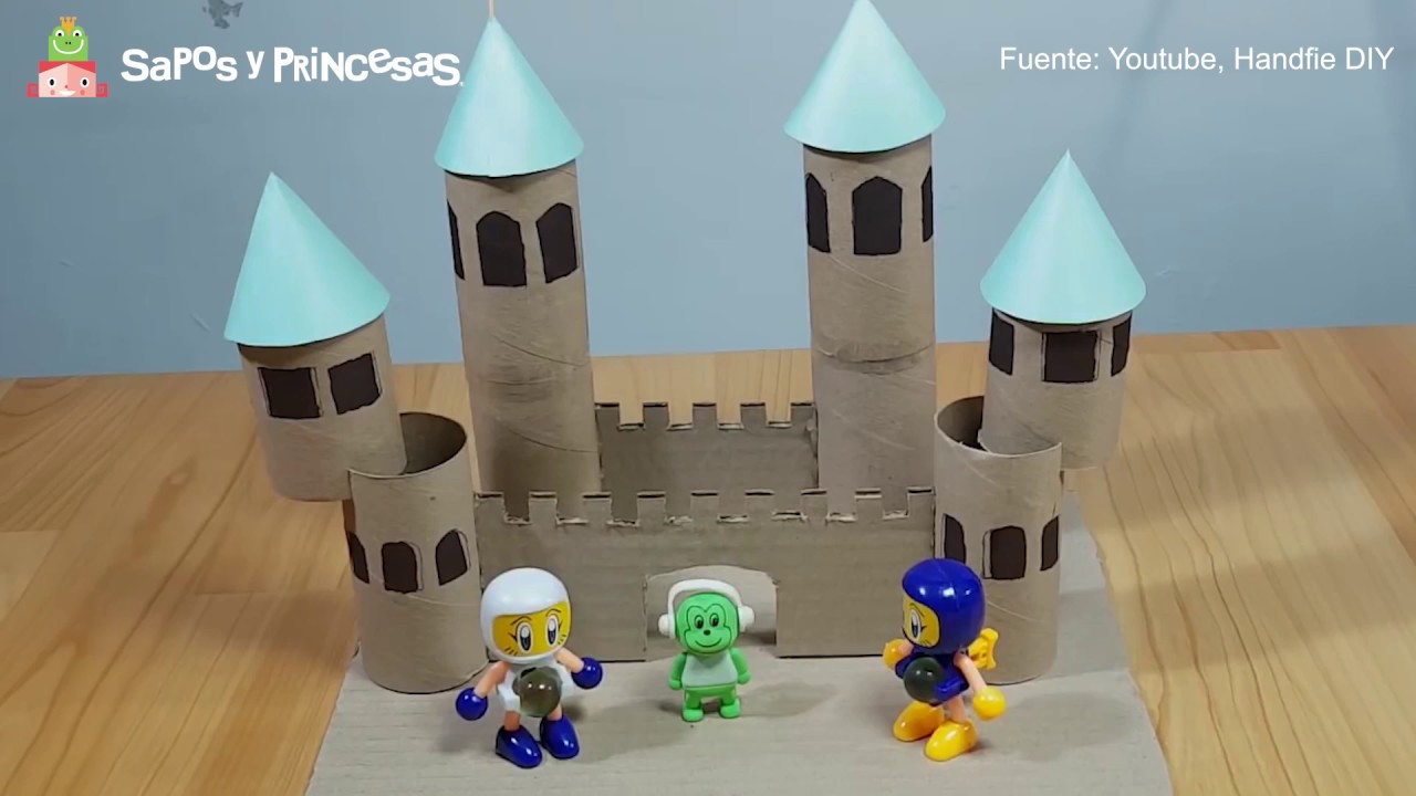 Manualidades: Castillo con tubos de papel higiénico - YouTube