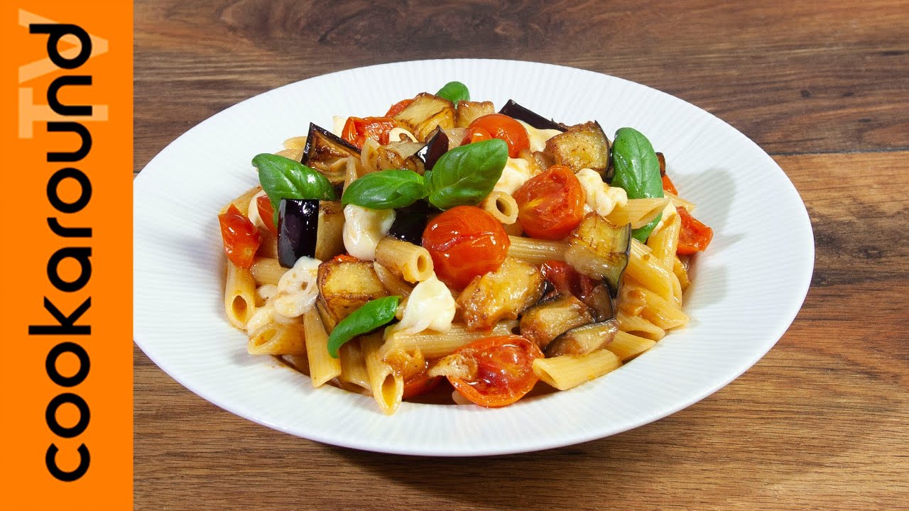 Pennette con melanzane e mozzarella