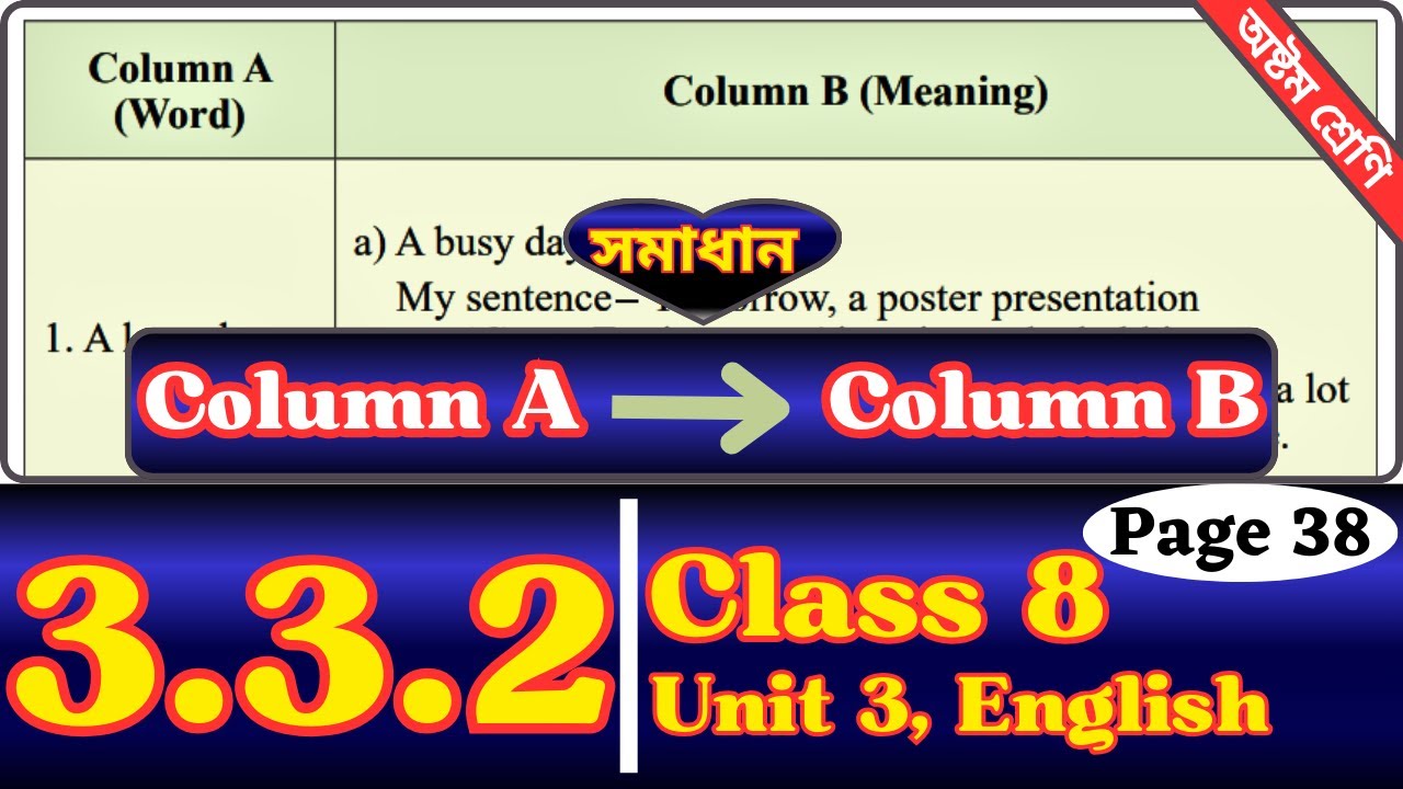 Class 8 English 3.3.2 Page 36-38 | Answer | Language and Power | Class  Eight Chapter 3.3.2 Page 38