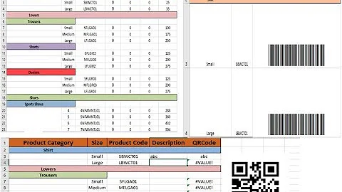 Create Barcode, QR Code & track your inventory all in MS Excel. (Scan using smartphones)