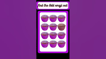 Find the Odd emoji out||Memory test challenge #shortvideo