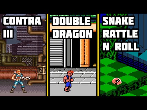 Видео: Contra III, Double Dragon, Snake Rattle N Roll - Ретро Стрим Sega Dendy nes PS1 Ностальгия