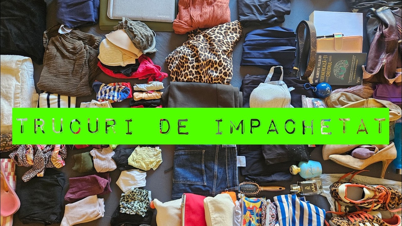 Cum am inghesuit 20 KG IN BAGAJUL DE MANA - trucuri pentru impachetat inteligent