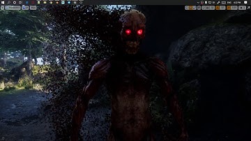 UE4 niagara Disintegration FX Zombie