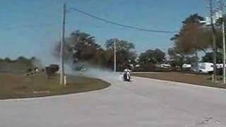 vmax burn out 1/8 mile long
