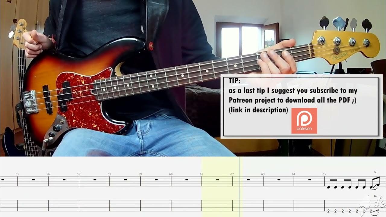 The Smashing Pumpkins 1979 BASS COVER + PLAY ALONG TAB + SCORE YouTube