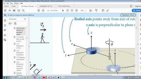 Chap 11.1 - Circular motion at constant speed (g): Radial and tangential axes